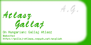 atlasz gallaj business card